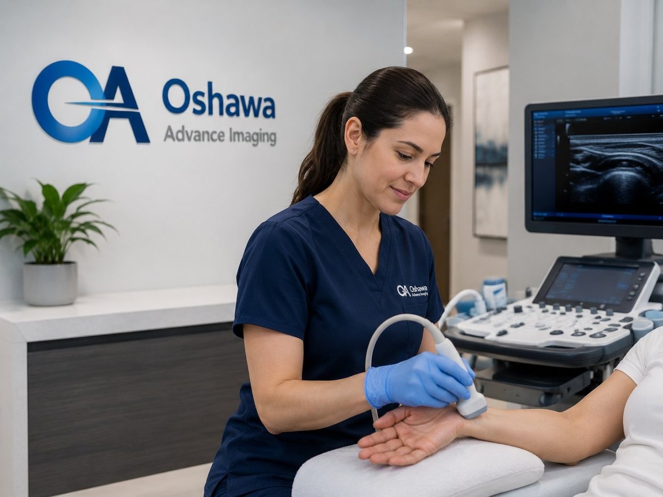 Wrist and hand ultrasound examination