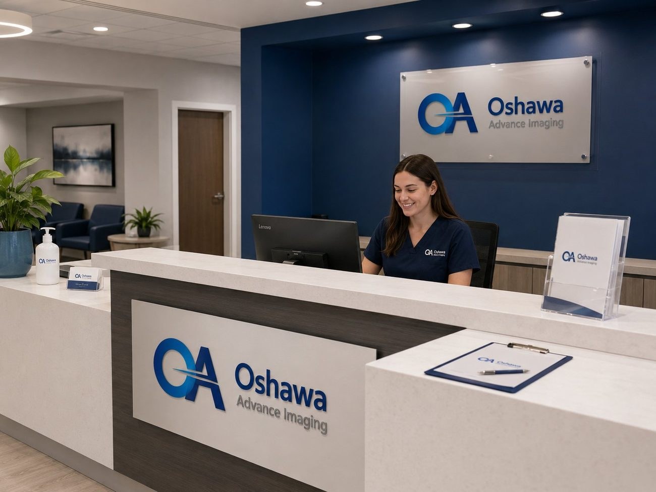 Reception area at Oshawa Advance Imaging